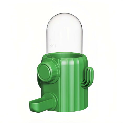 Bebedero automático para jaula de pájaros - comedero tipo cactus, adecuado para periquitos, cacatúas, loros y otras aves pequeñas.