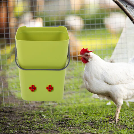 Bebedero automático para pollos, 4 grifos, 12 l, robusto, sistema de alimentación para aves de corral - ManoMano