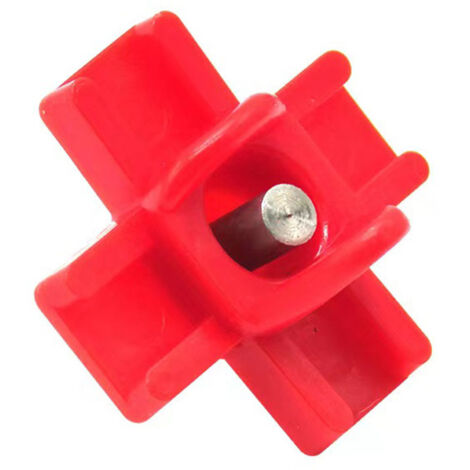 Bebedero horizontal para aves de corral: Bebedero automático para pollos y aves de corral con sistema de activación horizontal, carcasa robusta de plástico rojo, 3,2 × 3,2 × 1,5 cm