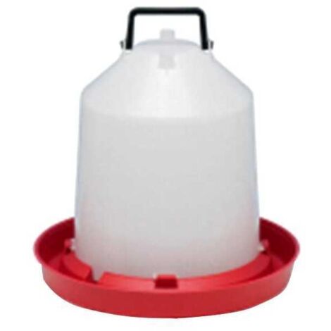 Bebedero para pollos de plástico con asa L 10