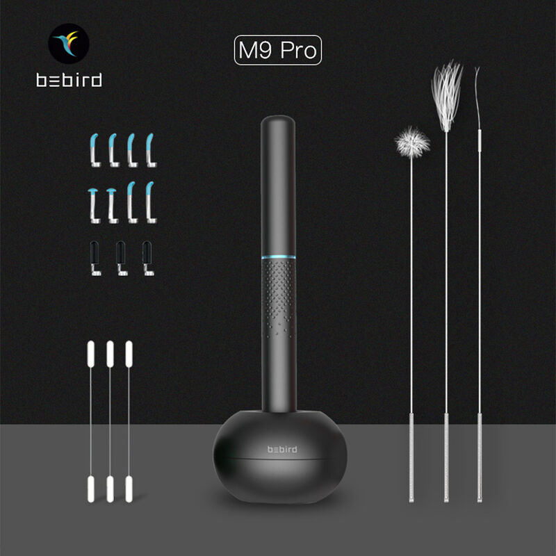 

Bebird Smart Visual Ear Stick M9 Pro multifuncional 17 puntas de extraccion 300 W Endoscopio de alta precision 350 mAh con base de carga magnetica