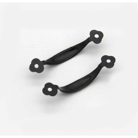 BEBUSINGOTO 10 RéTro Poignées Poignee de Meuble Bouton de Porte Poignee Entraxe Rustiques en Alliage de Zinc Pour Cuisine Porte de Grange Jardin Remise Tiroir D'Armoire En Bois(80MM)