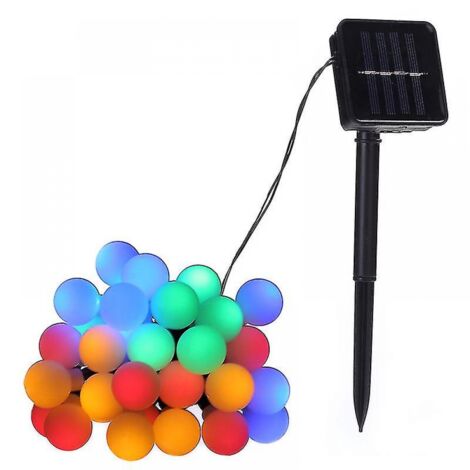 BEBUSINGOTO 100 LED Globe Solar Lichterkette, 12,7 m Lichterkette für den Außenbereich, wasserdicht, 8 Modi, solarbetriebene Lichter für Garten, Weihnachten, Schlafzimmer, Hochzeit