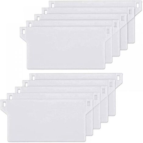 BEBUSINGOTO 10er-Pack Gewichtsplatten für Vertikaljalousien, 127 mm vertikale Lamellen, weiße Ersatzteile