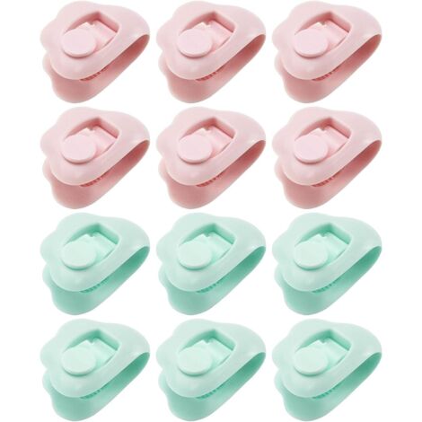 BEBUSINGOTO 12 Pcs Clips de Housse de Couette Clips de Fixation pour Housse de Couette - Clip Drap de Lit Antidérapants Pince Couette - pour Couette,Rideau,Couette