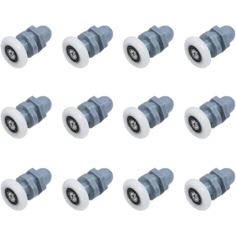 BEBUSINGOTO 12 piezas de rieles deslizantes de plástico duradero para puerta de ducha, para baño, piezas de repuesto (20 mm)