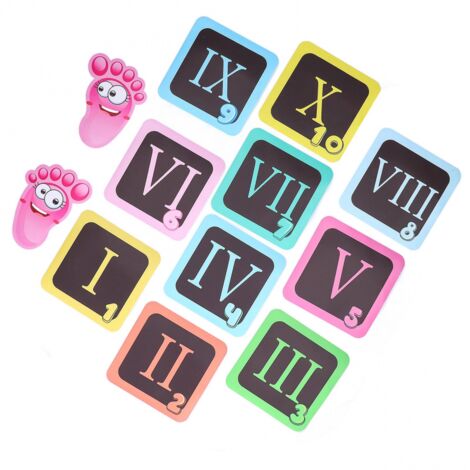 BEBUSINGOTO 12 stücke Abnehmbare PVC Boden Aufkleber für Kinderzimmer DIY Anzahl Grid Spiel