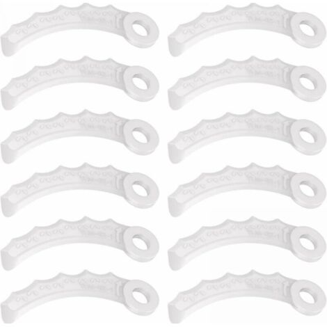 BEBUSINGOTO 12 stücke Kunststoff Messer Klinge Für MAKITA, für Makita Brushcutter 198426-9 198383-1,DUR187U/L