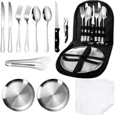 VEVOR Ménagère 65 Pièces, Couverts En Acier Inoxydable De Qualité Alimentaire, Finition Polie Miroir, Lavables Au Lave-vaisselle, Avec Couteau, Fourchette, Cuillère, Pour Cuisine, Maison, 12 Personnes