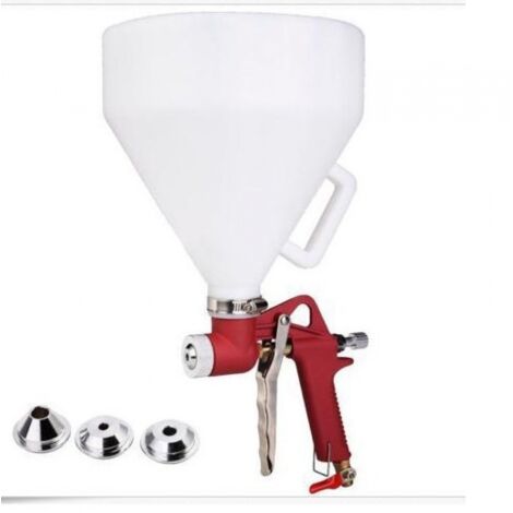 BEBUSINGOTO 1,5-Gallonen-Druckluftpistole für Putzarbeiten mit 3 Düsen (4,0 mm/6,0 mm/8,0 mm) – für Wände, Decken, Trockenputz und Farbe