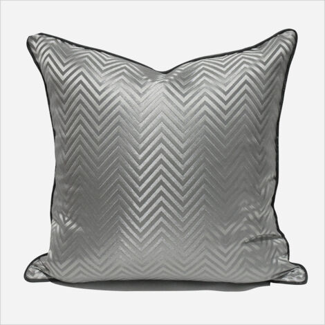 BEBUSINGOTO 1er-Set, 18 x 18 Zoll, Premium-Samt-Kissenbezüge, dekorative Kissenbezüge, ideal als Dekoration für Sofa, Couch, Bett, graue Farbe
