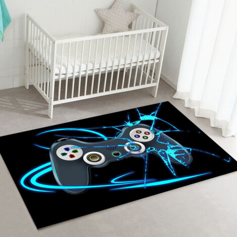 BEBUSINGOTO 1pc Spielkonsole Wohnzimmer Schlafzimmer Teppich Spiel Videospiel Griff Matte Nachttisch Teppich (5080CM)