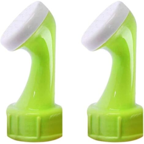 BEBUSINGOTO 2 boquillas de riego para botellas de plástico con cabezal de PVC, accesorios de riego para plantas