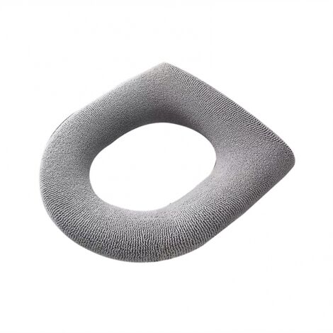 BEBUSINGOTO 2 fundas para asiento de inodoro para el hogar, cojín de vellón grueso, universales, elásticas y lavables.