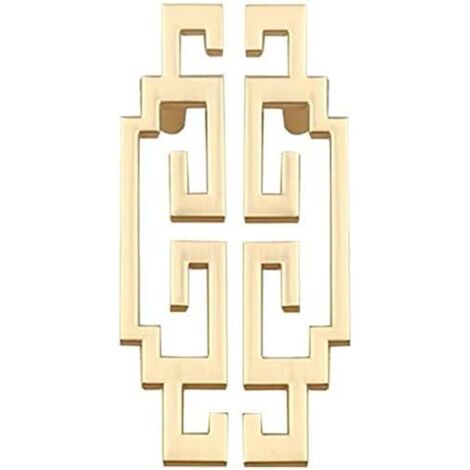 BEBUSINGOTO 2 Pièces Poignées de Cuisine Or Entraxe 96mm Brillantes Poignées de Meuble Dorées pour Armoire Commode Placard Salle de Bain Cuisine Chambre Tiroir (Vis inclus)