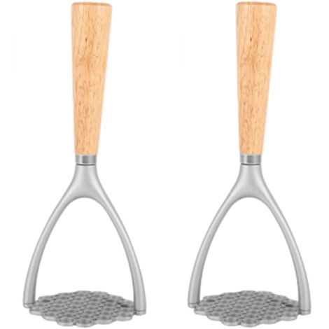 BEBUSINGOTO 2 piezas Machacador de patatas manual Machacador de patatas profesional de metal con asas cómodas Accesorios y utensilios de cocina prácticos