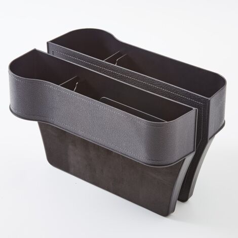 BEBUSINGOTO 2 piezas organizadores para huecos de asientos de coche, para compartimentos laterales, para maletero y accesorios (negro)