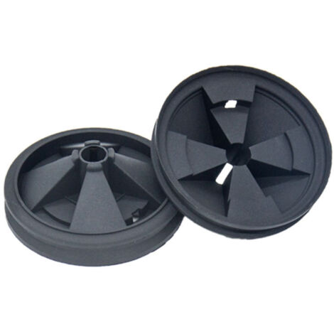 BEBUSINGOTO 2 piezas Protector de goma contra salpicaduras para fregadero, accesorio para gestión de residuos de alimentos, reducción de ruido y prevención de salpicaduras.