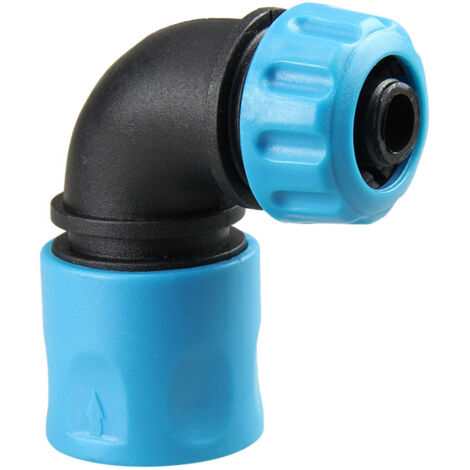 BEBUSINGOTO 2 Stück ABS 12,5 mm (1/2 Zoll) 90°-Winkel-Schnellkupplungsknopf für Autowaschschläuche und Gartenbewässerung