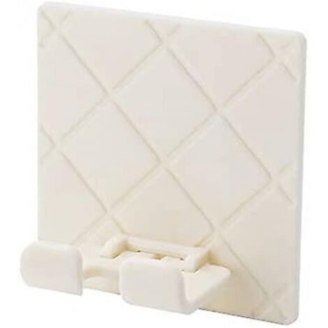 BEBUSINGOTO 2 Stück Steckerdraht-Steckdosenhalter, Haken, Steckerkabel-Organizer für Wohnzimmer, Arbeitszimmer, Küche, Toilette, Waschküche, Büro, Schreibtisch, USB-Stromversorgung (weiß)