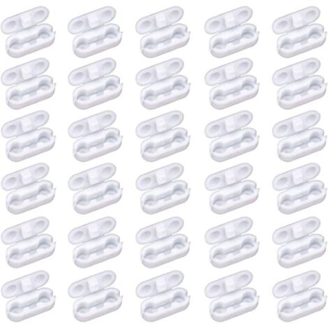 BEBUSINGOTO 20 paquetes de conectores de repuesto para cadena de persiana vertical, cadena de bolas para persiana, conector de cadena de bolas