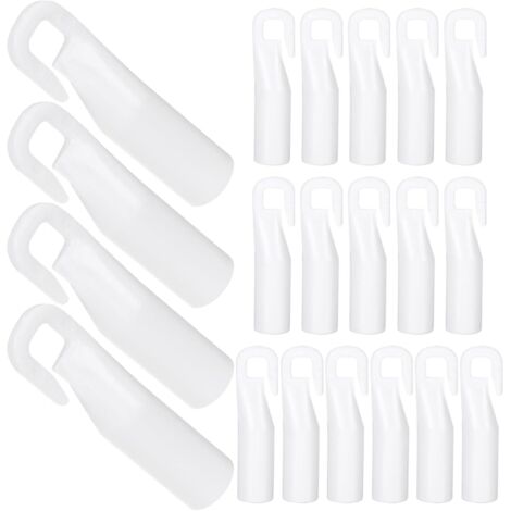 BEBUSINGOTO 20 pièces Mini baguette aveugle crochet pointe aveugle baguette inclinable remplacement manchon connecteur réparation inclinable matériel aveugle