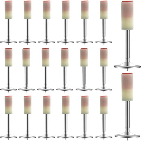 BEBUSINGOTO 200 piezas miniclavos para clavadora eléctrica, remachadora redonda de 7,3 mm, para clavadora neumática/eléctrica, para fijación y reparación de conductos de cables en paredes de hormigón