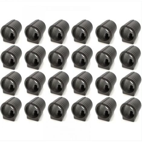 BEBUSINGOTO 24  piezas deslizadores de plástico para muebles, abrazaderas para tubos de silla, deslizadores de plástico para patas de silla en forma de U, clips para tubos redondos.