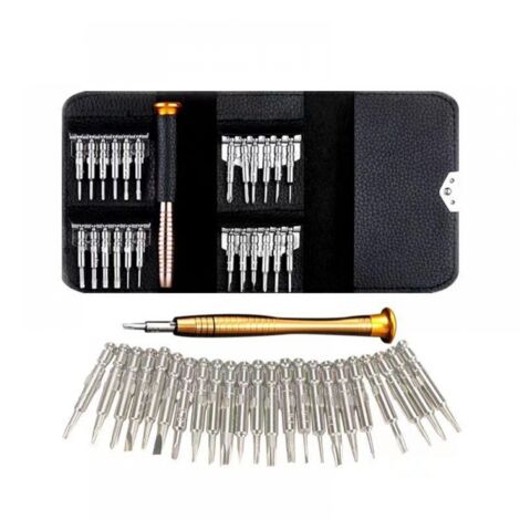 BEBUSINGOTO 25-in-1-Profi-Präzisions-Mini-Magnetschraubendreher-Set, leicht zu tragen, geeignet für die Reparatur elektronischer Produkte