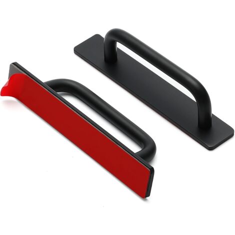 BEBUSINGOTO 2er-Pack selbstklebende Schrankgriffe, selbstklebende Schubladengriffe, Push-Pull-Hilfe für Küchenschrank, Fenster, Schiebetürgriff für Schranktüren, 15,2 cm