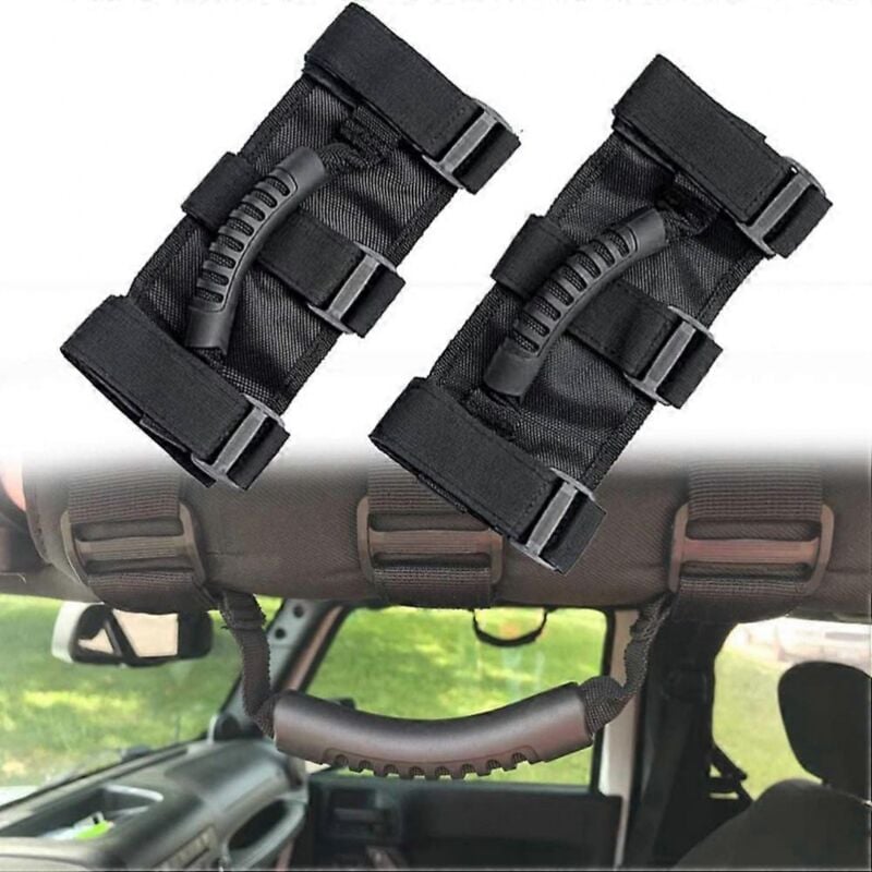Image of BEBUSINGOTO 2Pcs Roll Bar Griffe Fit für Jeep Wrangler CJ YJ TJ JK Wrangler Zubehör