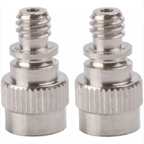 BEBUSINGOTO 2x Pumpenanschluss Universal-Aufblasdüse Schrader auf Dunlop-Schlauchverbinder Adapter Reifenkompressor Fahrrad Auto Bällebad Luftmatratze