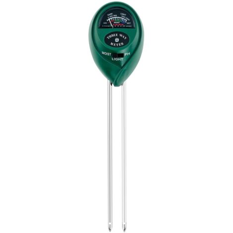 BEBUSINGOTO 3-in-1 Pflanzenfeuchtigkeitsmesser, Pflanzenhygrometer, Boden-pH-Tester, batterieloser Bodenfeuchtigkeitsmesser, Feuchtigkeitssensor für Garten, Blumentopf, Rasen, Gewächshaus, Zimmerpfla