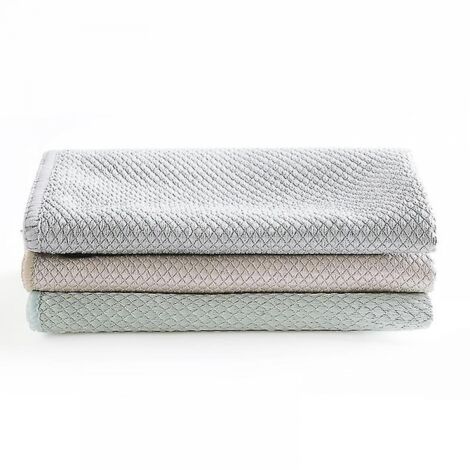 BEBUSINGOTO 3 paños suaves para ventanas, reutilizables, para baño, fáciles de limpiar