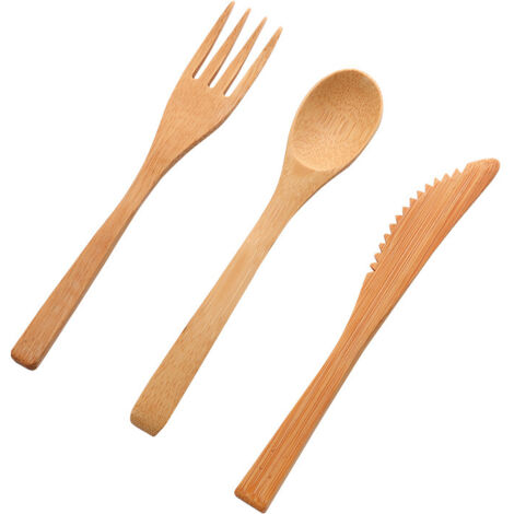 BEBUSINGOTO 3-teiliges Kochutensilien-Set aus Holz für antihaftbeschichtete Bratpfannen, Küchenutensilien