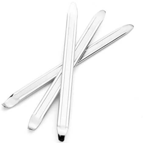 BEBUSINGOTO 3-teiliges Reifenheber-Set, 30 cm lange Reifenheber aus Manganstahl, Reifenheber-Reparaturwerkzeug für Auto-, Fahrrad- und Motorradreifenwechsel (Silber)