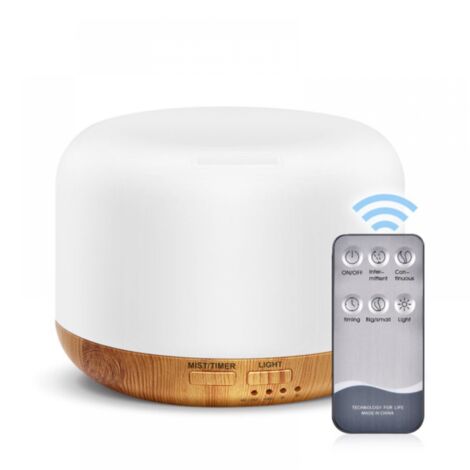 BEBUSINGOTO 300 ml Premium-Diffusor für ätherische Öle mit Fernbedienung, 5-in-1-Ultraschall-Aromaöl-Luftbefeuchter, Timer und automatischer Abschaltung