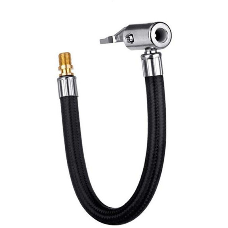 BEBUSINGOTO 30CM Gonfleur Pneu d'extension Cordon Adaptateur de Valve de Pneu Extension de Pompe Voiture Tube d'extension de Gonfleur de Pneu pour