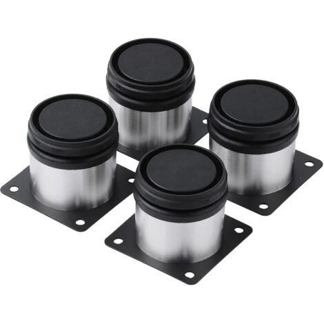 BEBUSINGOTO 4 patas ajustables de acero inoxidable para muebles de cocina