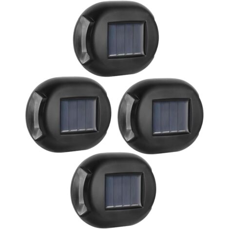 BEBUSINGOTO 4 piezas de luz de pared solar, luz de pared para exteriores, lámpara de pared para exteriores, luces de pared para exteriores, lámpara de pared solar de noche para exteriores