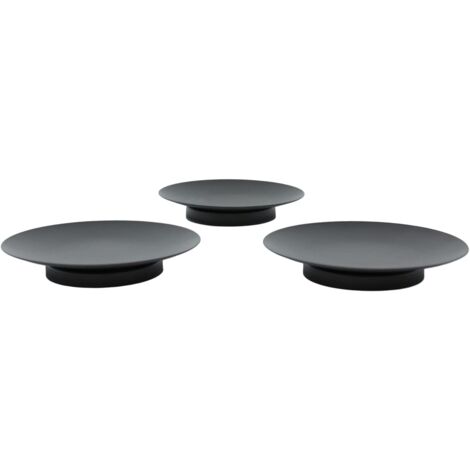 BEBUSINGOTO 4 plaques de bougies Bougeoirs en métal en fer pour bougies piliers, plaques de bougies décoratives pour la décoration de la maison, table, mariage, spa, 4,3 x 4,3 in, 0,6 in de hauteur