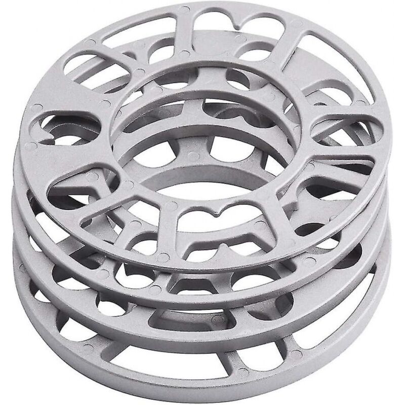 Image of BEBUSINGOTO 4-teilige 3-mm-Aluminium-Radabstandshalter, universelle Ersatz-Distanzscheiben