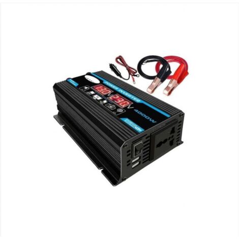 BEBUSINGOTO 4000w 12v 220v/110v Led Ac voiture onduleur convertisseur chargeur adaptateur inverseur double Usb transformateur modifié onde sinusoïdale