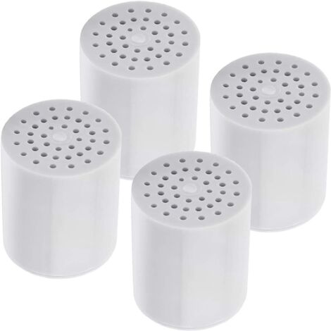 BEBUSINGOTO 4er-Pack 15-stufige Duschfilter-Ersatzkartuschen, Duschfilter für hartes Wasser, universell kompatibel mit jedem ähnlichen Design