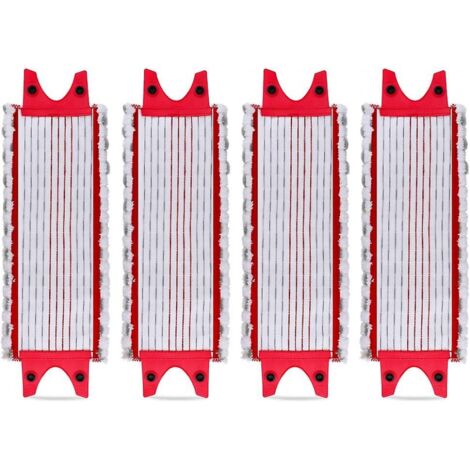 BEBUSINGOTO 4er-Pack Mikrofaser-Ersatz-Mopp-Pads für Vileda Easywring Ultramax/1-2 Spray