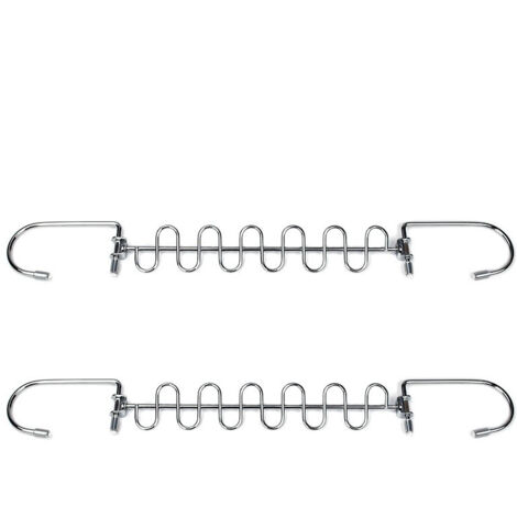 BEBUSINGOTO 4er-Pack platzsparende Kleiderbügel aus Metall, platzsparende Kleiderbügel aus Edelstahl, Kleiderbügel-Organizer