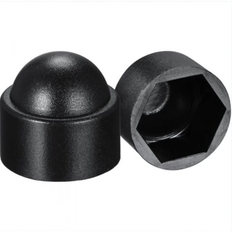 BEBUSINGOTO 50 pièces - Cache vis écrou de protection M12 clef de 19 mm - plastique NOIR