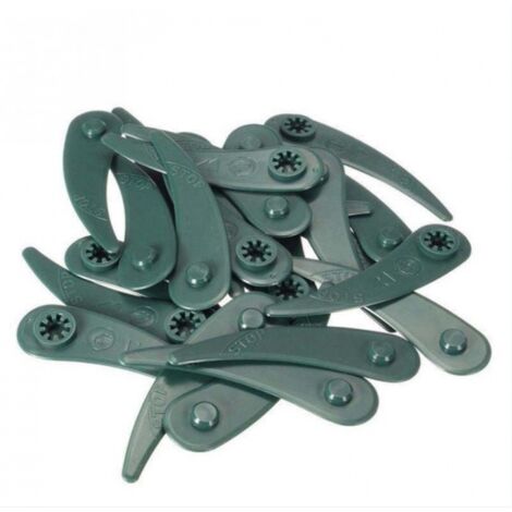 BEBUSINGOTO 50 piezas cuchillas de plástico para desbrozadora de césped Bosch Art23-18li Art26-18li