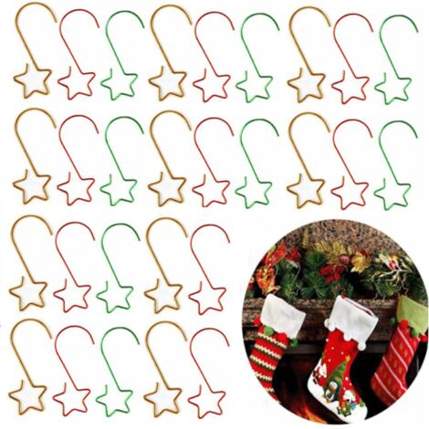 BEBUSINGOTO 60 Stück Weihnachtskugelhaken, Weihnachtsbaumhaken, Weihnachtskugel-Ornamenthaken, kleiner Ornamentbaumhaken für Weihnachtsbaum