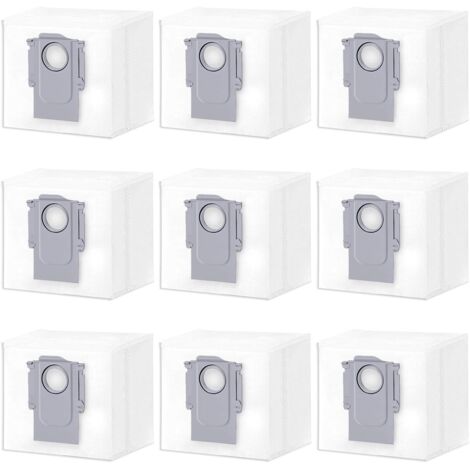 BEBUSINGOTO 9 piezas bolsas para aspiradora compatibles con Roborock S8+, S8 Pro Ultra, S7 Pro Ultra, S7 MaxV Ultra, S7 Max Ultra, Q8 Max+, Q7+, Q7 Max+, Q5+, Q5 Pro Plus